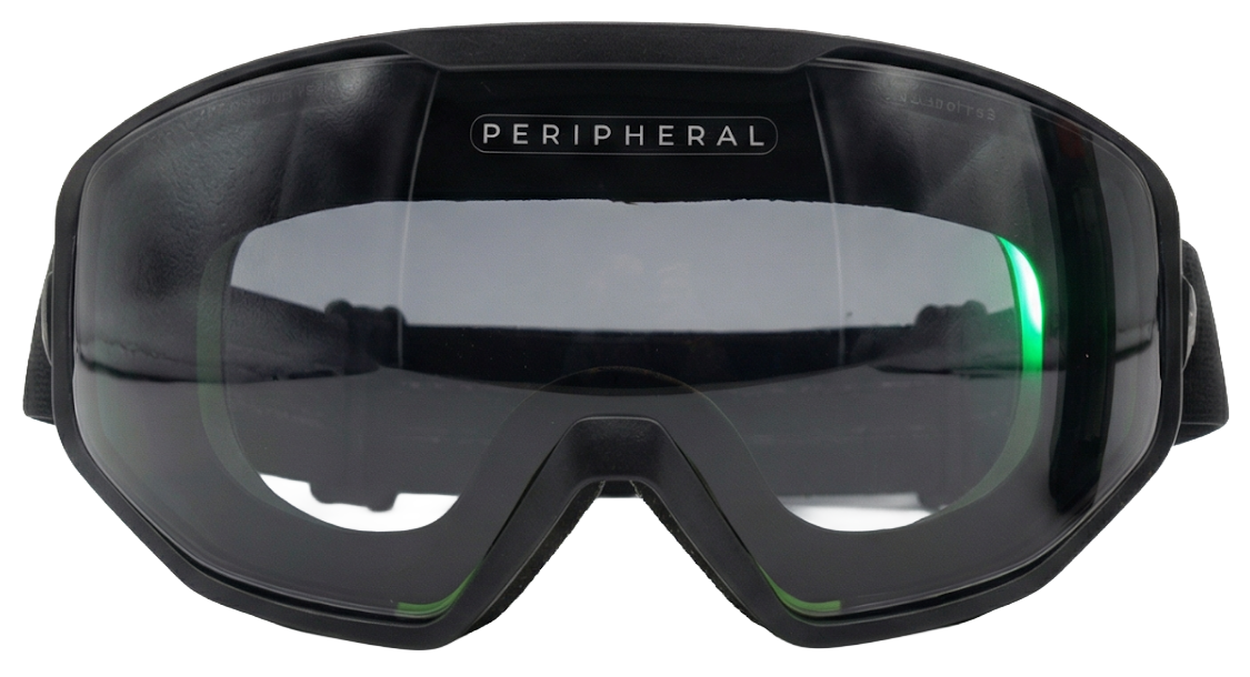 Masque équipé de l'insert lumineux PERIPHERAL