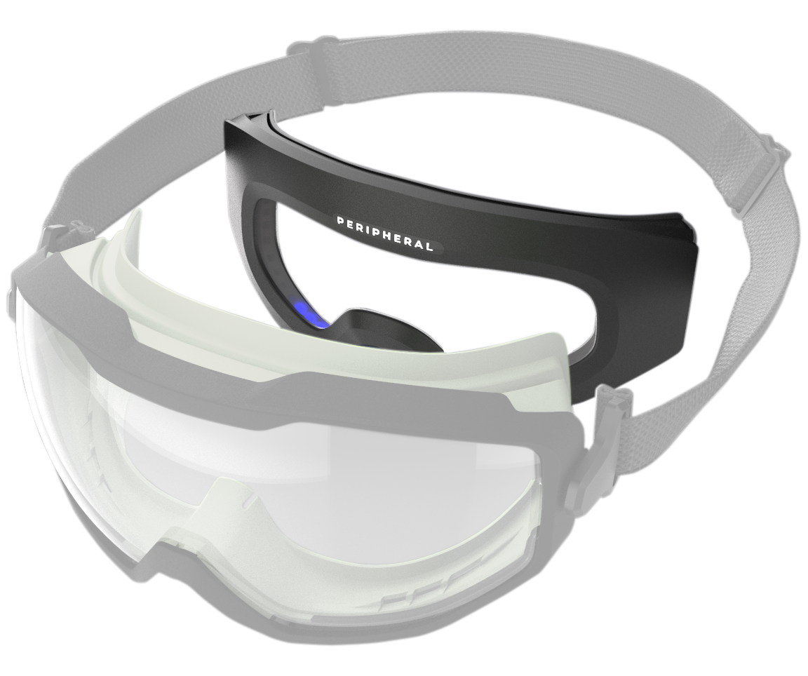 Profil de l'insert lumineux PERIPHERAL intégré à un masque